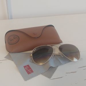 RayBan Women's Aviators - Amber Lens and Gold Rims